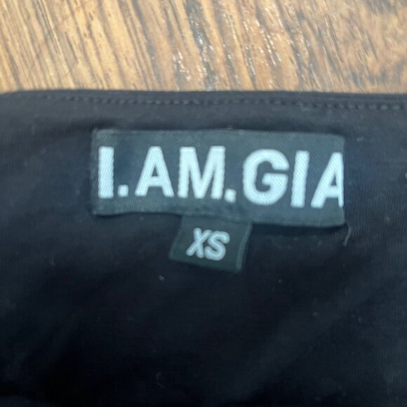 I. AM. GIA Strapless Top With Denim Decorative Strap Size X Small - Picture 4 of 4